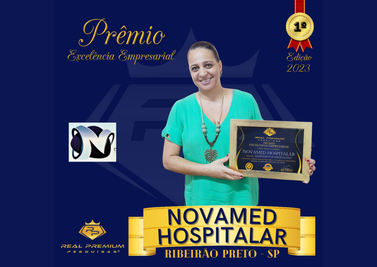 Prêmio Excelência Empresarial 2023 na Categoria Equipamentos Hospitalar em Ribeirão Preto. Novamed Hospitalar